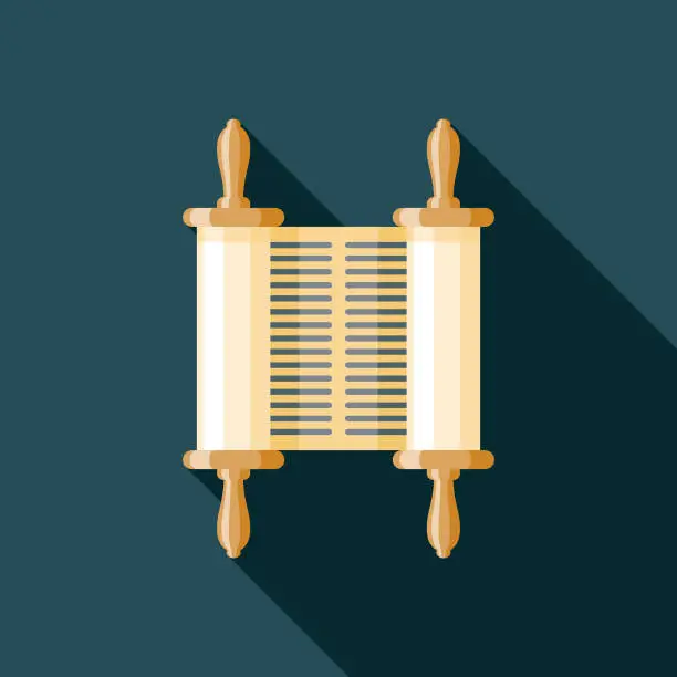 Vector illustration of Ancient Scroll Museum Icon