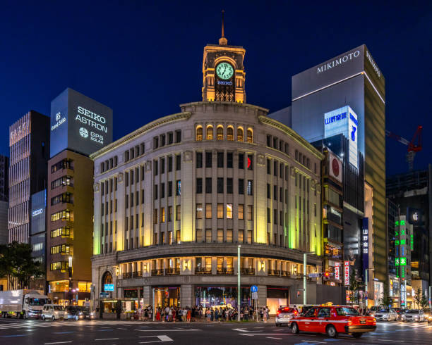 Ginza Wako Department Store Is The Most Iconic Building Of The Famous  Upscale Shopping Area Of Tokyo Stock Photo - Download Image Now - iStock