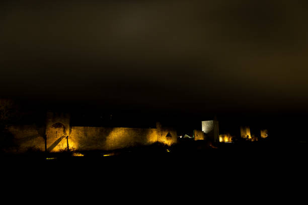 istock Town Wall in Visby, Sweden at Night 1202799167