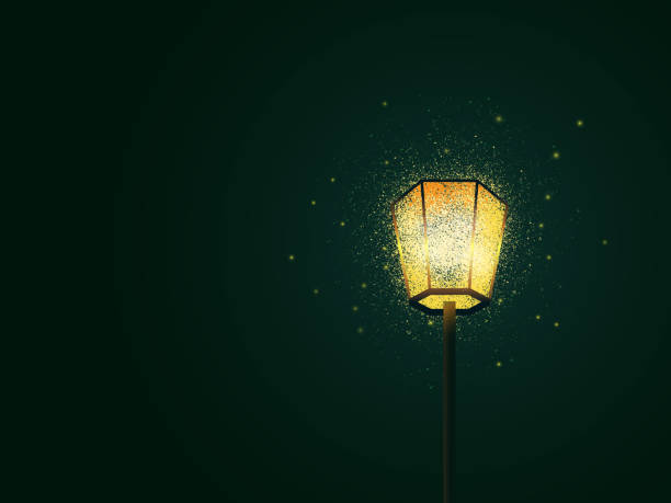 Retro outdoor city lamp.