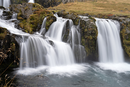 Kirkjufellsfoss, on the Western side of Iceland.