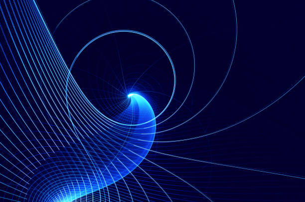 istock Abstract color dynamic background with lighting effect. Fractal wavy. Fractal art 1202805029