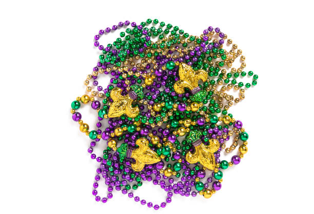 istock Carnival background Mardi gras decoration beads 1202805030