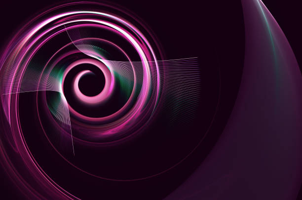 istock Abstract color dynamic background with lighting effect. Fractal wavy. Fractal art 1202805555