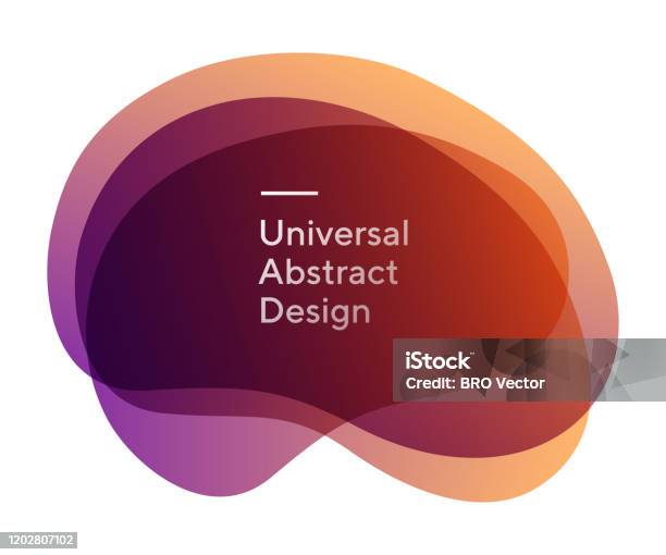 Abstract Rounded Shaps Rounded Bright Abstract Shapes Form Stock Illustration - Download Image ...