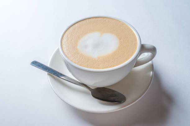 istock Cup of fresh coffee with heart sign 1202817043