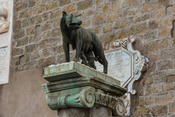 istock Symbol of Rome a she-wolf on Capitol Hil 1202821322