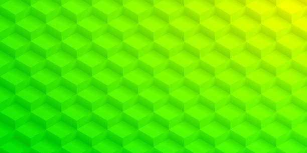 abstrakcyjne zielone tło - tekstura geometryczna - hexagon backgrounds mesh green stock illustrations