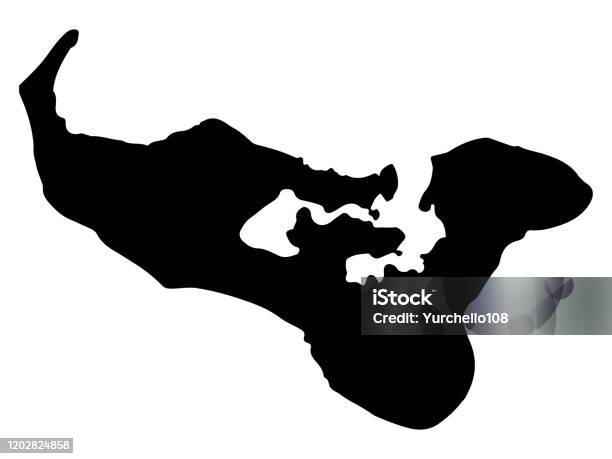 Tonga Mapa Czarna Sylwetka Wektor Ilustracja Eps 10 - Stockowe grafiki wektorowe i więcej obrazów Czarny kolor
