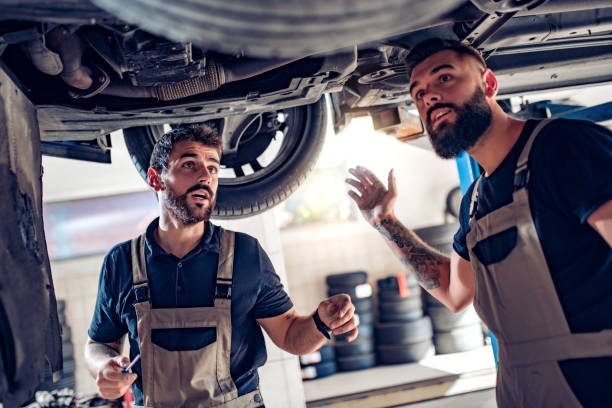 istock Auto car repair service center 1202825323