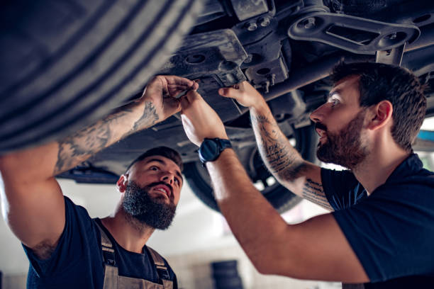 istock Auto car repair service center 1202825488