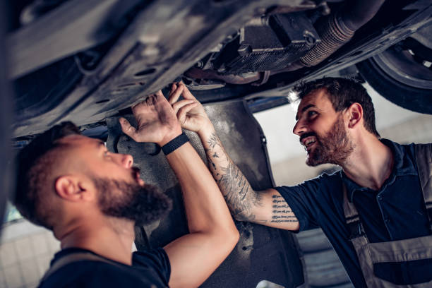 istock Auto car repair service center 1202826010