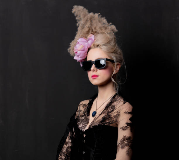 istock Beautiful blonde countess in sunglasses 1202826652