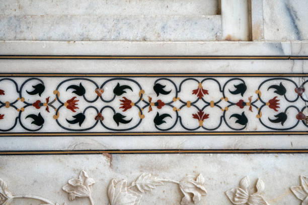 istock taj mahal wall details 1202827053