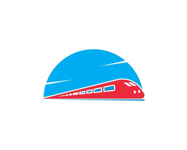 projekt ilustracji ikony wektora pociągu - high speed train stock illustrations