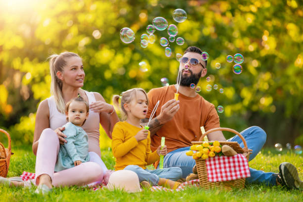 istock Family time in countryside 1202833486
