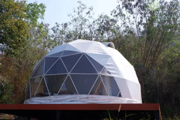 Photo of Geodesic dome Tents in Asia.