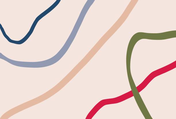 illustrations, cliparts, dessins animés et icônes de modèles de ligne faits à la main - beige illustrations