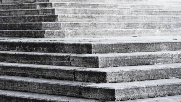 istock Wide stone staircase architectural detail. Abstract theme 1202849011