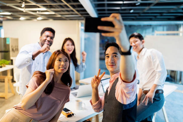 istock Celebrate new beginning with a selfie 1202849084