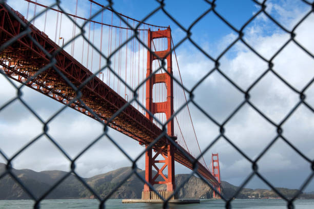 istock Golden Gate Bridge in San Francisco on a partly cloudy day 1202860909