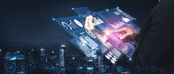 istock Big Data Technology for Business Finance Concept. 1202869156