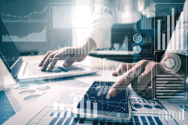 istock Big Data Technology for Business Finance Concept. 1202869179