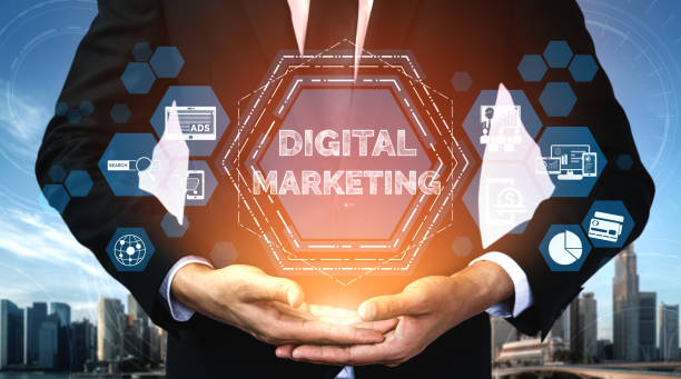 Marketing of Digital Technology Business Concept