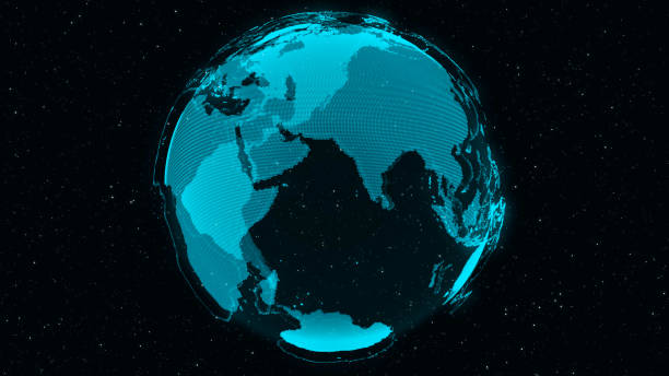 istock 3D Digital Earth shows concept of global network 1202869475