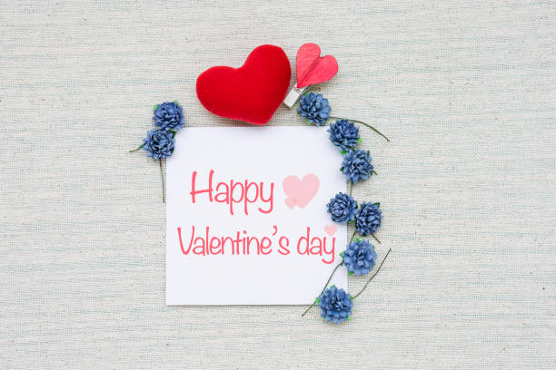 istock Happy Valentine's day, love and romance, greeting card idea 1202871633