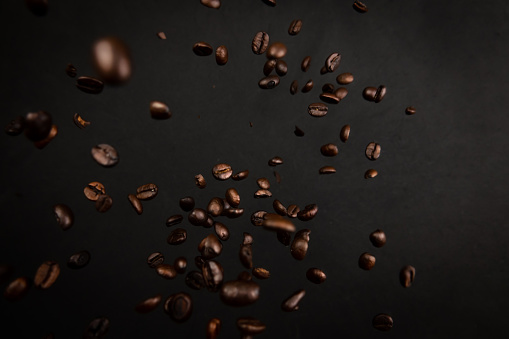 Coffee beans explosion