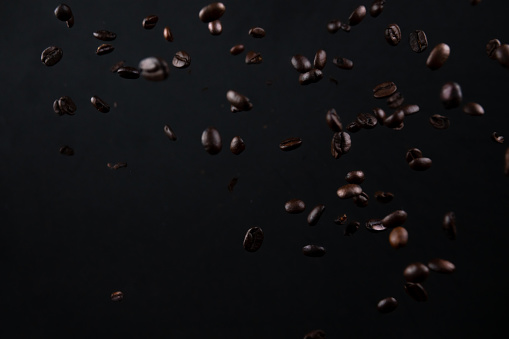 Coffee beans explosion
