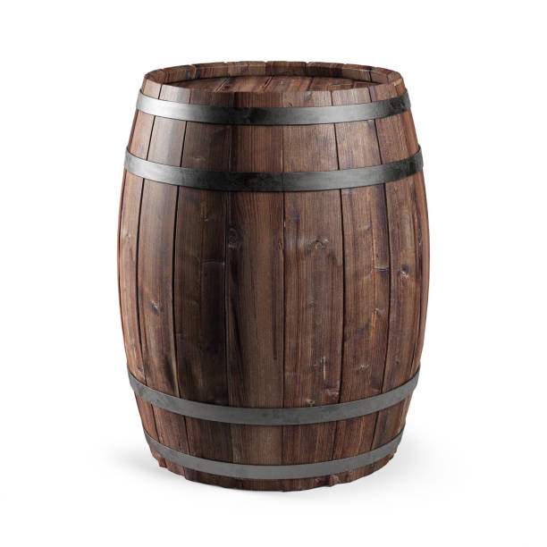 Wooden barrel isolated on white background. Clipping path included. Wooden barrel isolated on white background. Clipping path included. 3d illustration barrel stock pictures, royalty-free photos & images