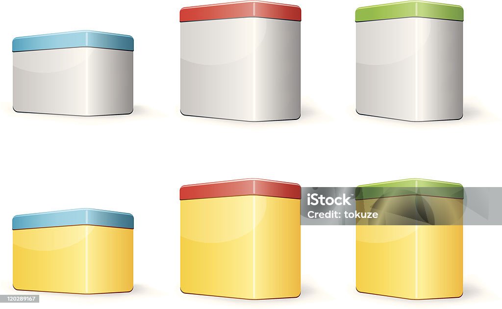 Different Color Rectangular Box Rectangular Boxes Stock Illustration - Download Image Now - Blank, Blue ...
