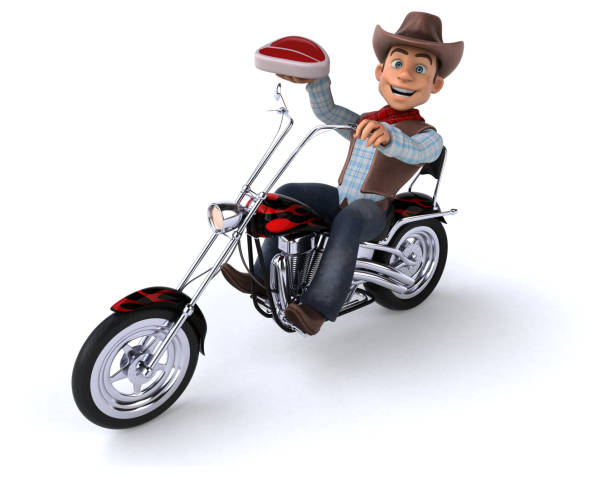 istock Fun Cowboy - 3D Illustration 1202894056