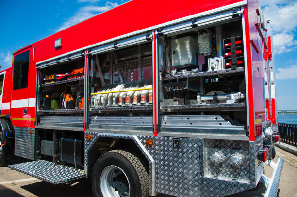 istock Rescue fire truck equipment 1202894269