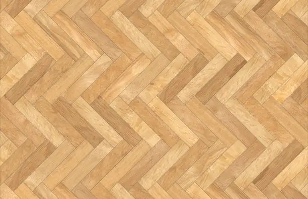 Photo of Herringbone wooden parquet - Texture and background top view