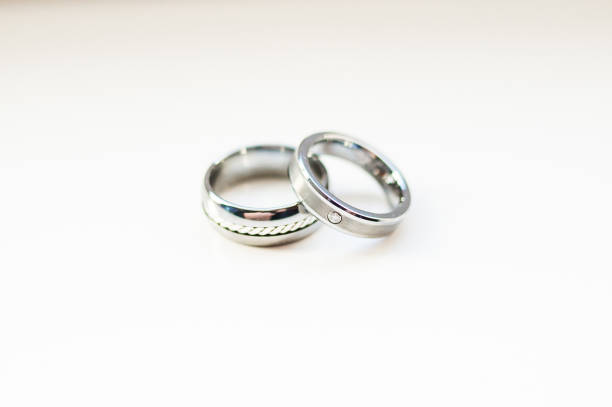 istock Wedding rings. Big wedding. Groom and bride 1202898916