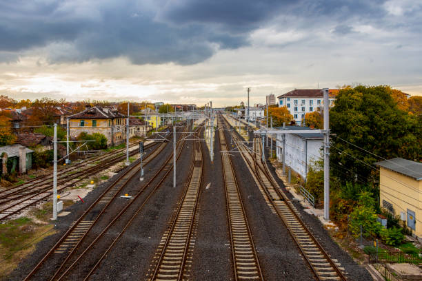istock Dimitrovgrad in Bulgaria railway station 1202902707