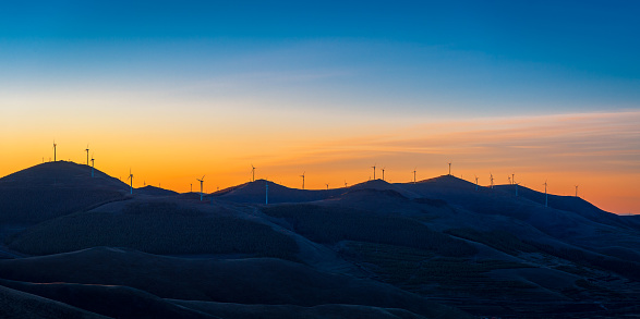 Wind Turbines at Sunrise