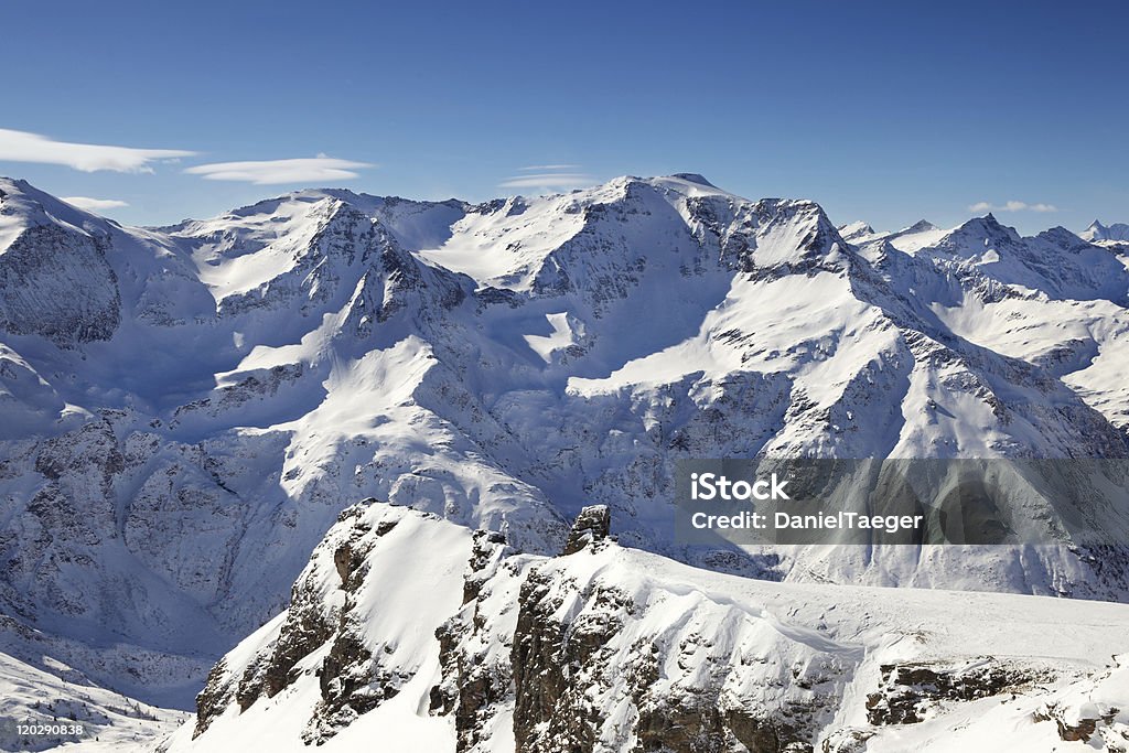 Sky vista para os Alpes - Foto de stock de Alpes europeus royalty-free