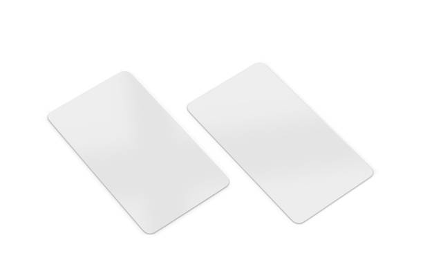 istock White blank rounded corner card for brochure, leaflet, gift card, flyer, invitation, coupon and credit card. Mock up template on isolated white background, 3d illustration 1202910190
