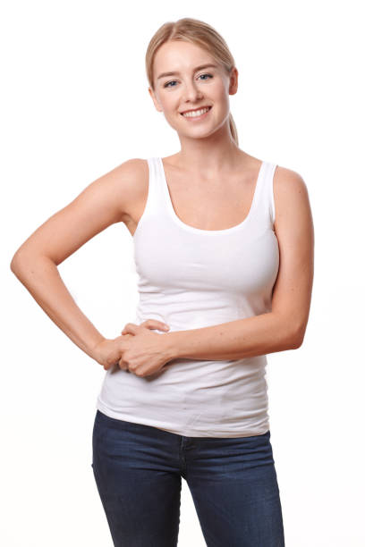 istock Happy relaxed smiling young woman 1202911667