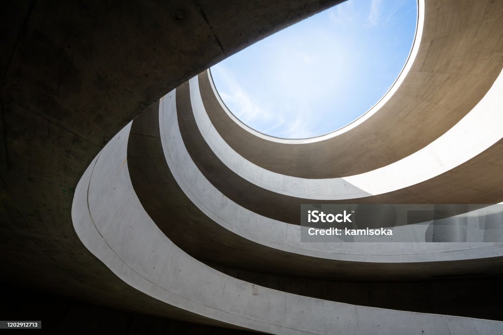 Entrada moderna en un garaje en Leipzig, Alemania - Foto de stock de Arquitectura libre de derechos