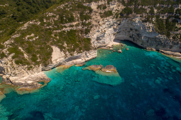 istock Beautiful wild coast around Mediterranean island 1202913040