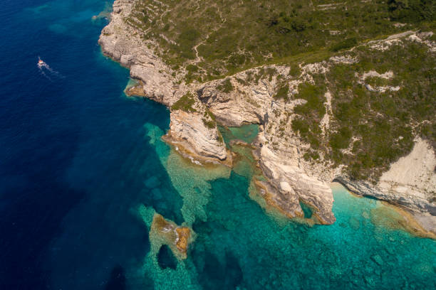istock Beautiful wild coast around Mediterranean island 1202913104