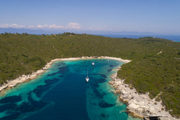 istock Beautiful coast around Mediterranean island 1202913209