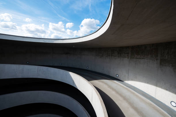 istock Modern driveway in a parking garage in Leipzig, Germany 1202915149