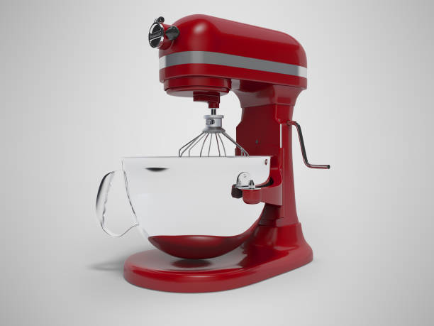 istock Mechanical blender for the kitchen 3d rendering on gray background with shadow 1202915894