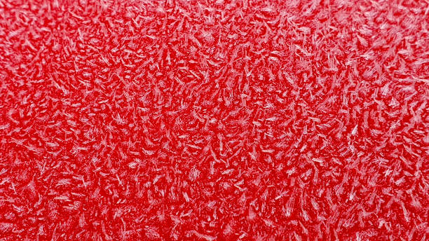 istock Ice and frost on red metal 1202916291